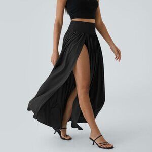 Halara Breezeful High Wasited Maxi Skirt Large Black NWT